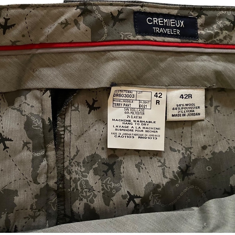 Cremieux Traveler Mens Dress Pants Bundle 42R Navy Charcoal Wool Blend New NWT - Picture 4 of 7